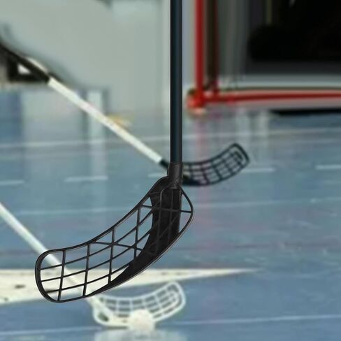 معدات استبدال شفرات عصي كرة الأرضية، رأس عصا الهوكي لكرة الأرضية لعصا مدببة بقطر 18 مم للأطفال البالغين، اليد اليمنى السوداء in Kuwait