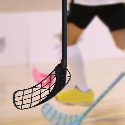 معدات استبدال شفرات عصي كرة الأرضية، رأس عصا الهوكي لكرة الأرضية لعصا مدببة بقطر 18 مم للأطفال البالغين، اليد اليمنى السوداء in Kuwait