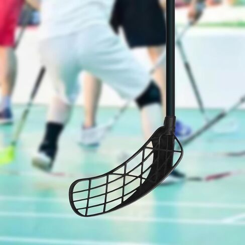 معدات استبدال شفرات عصي كرة الأرضية، رأس عصا الهوكي لكرة الأرضية لعصا مدببة بقطر 18 مم للأطفال البالغين، اليد اليمنى السوداء in Kuwait