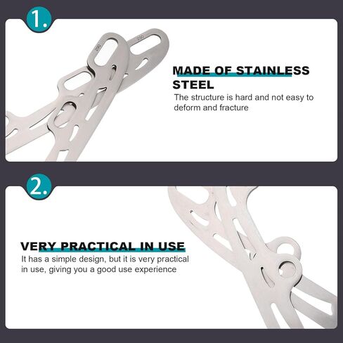 Milisten Replaceable Stainless Steel Ice Hockey Skating Blades for Roller Skates Silver Large Size 290mm 16 Edge Plugs Ice Skating Accessory for Hockey Players in Kuwait