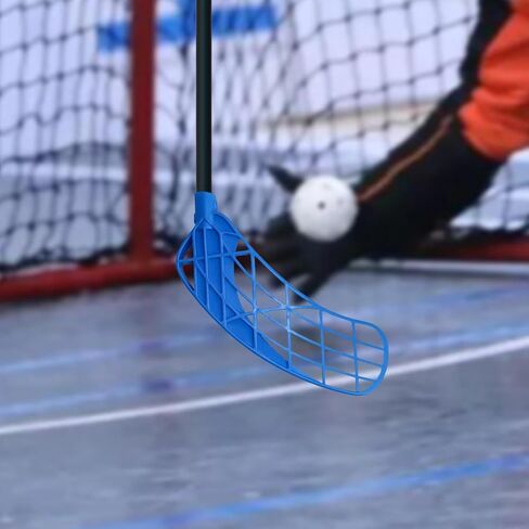 معدات استبدال شفرات عصي كرة الأرضية، رأس عصا الهوكي لكرة الأرضية لعصا مدببة بقطر 18 مم للأطفال البالغين، اليد اليسرى الزرقاء in Kuwait