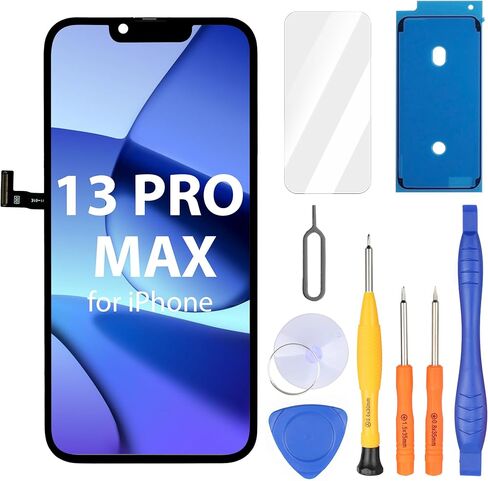 Ayake for iPhone Xs Screen Replacement, 5.8 Inches LCD Display and Touch Digitizer Full Assembly with Tool Kits, Face ID Remains and True Tone Programmable, for Model A2097,A2098,A2100 in Kuwait
