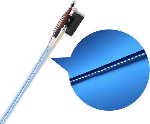 4/4 قوس كمان مع عصا خشب برازيلي وضفدع خشب الأبنوس | قوس احترافي بالحجم الكامل مع شعر حصان أبيض وعيون لؤلؤية مزدوجة| مع ضوء LED أزرق in Kuwait