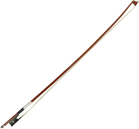 4/4 Violin Bow with Brazilwood Stick & Ebony Frog | Full Size Professional Bow with White Horsehair & Double Pearl Eyes| with Blue LED Light in Saudi Arabia