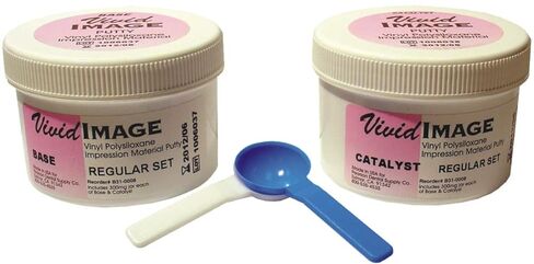 Vivid Image Putty 600ml 850gm Non-Flavored, Regular Set - Impression Material Putty in Saudi Arabia