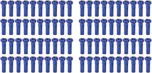 80 قطعة من القبعات ذات المتحدث، حلمات ذات نهايات، حلمات ذات نهايات لركوب الدراجات، حلمات ذات نهايات لركوب الدراجات على الطرق الجبلية 14 مم لسلك 14 جيجا (أزرق) in Kuwait