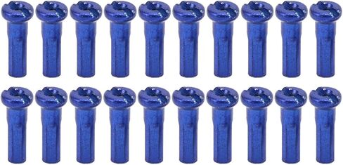 80 قطعة من القبعات ذات المتحدث، حلمات ذات نهايات، حلمات ذات نهايات لركوب الدراجات، حلمات ذات نهايات لركوب الدراجات على الطرق الجبلية 14 مم لسلك 14 جيجا (أزرق) in Kuwait