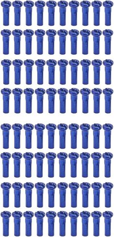 80 قطعة من القبعات ذات المتحدث، حلمات ذات نهايات، حلمات ذات نهايات لركوب الدراجات، حلمات ذات نهايات لركوب الدراجات على الطرق الجبلية 14 مم لسلك 14 جيجا (أزرق) in Kuwait