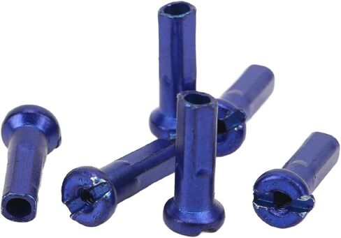 80 قطعة من القبعات ذات المتحدث، حلمات ذات نهايات، حلمات ذات نهايات لركوب الدراجات، حلمات ذات نهايات لركوب الدراجات على الطرق الجبلية 14 مم لسلك 14 جيجا (أزرق) in Kuwait