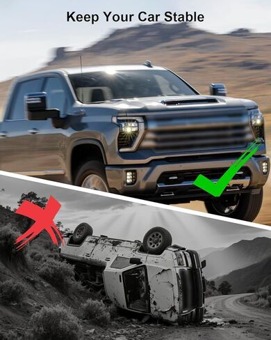 SSR-207-47 نوابض مساعد الهواء الخلفية مناسبة لسيارة Chevy Silverado 2500 3500 HD 2011-2024، مناسبة لـ GMC Sierra 2500 3500 HD 2011-2024، أسود in Kuwait