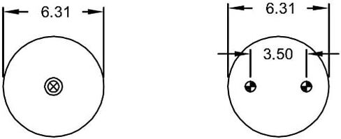 2 pack of TORQUE Double Convoluted Air Spring Bag (Replaces Firestone 7897, W01-358-7897, Hendrickson 2878, S-23114, C-23114) (2 x TR7897) in Saudi Arabia
