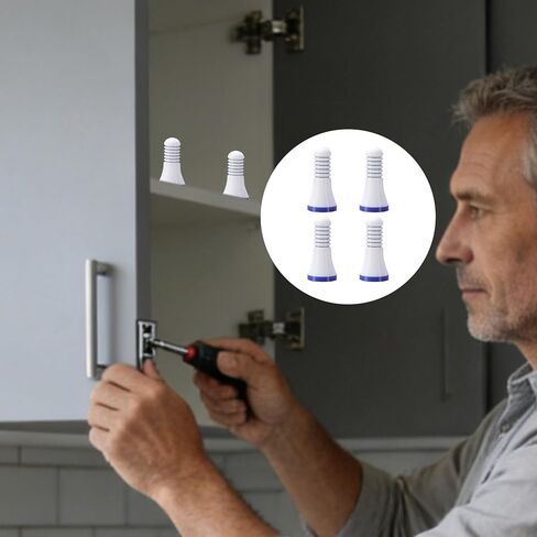 Cabinet Leveling Feet | 4-Piece Desktop Alignment Level | High-Precision Cupboard Leveler - for Home Renovation, Tile, Picture, Framing, Electrical, Plumbing, Concrete, Drywall in Kuwait