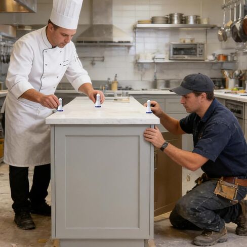 Cabinet Leveling Feet - 4-Piece Desktop Alignment Level - Floor Level | for Home Renovation, Tile, Picture, Framing, Electrical, Plumbing, Concrete, Drywall in Kuwait