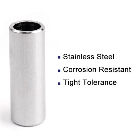 5 قطع فاصل من الفولاذ المقاوم للصدأ، فاصل معدني دائري للمسامير والقضبان، جلبة لولبية بلمسة نهائية سادة (5، 3/8 بوصة × 1/2 بوصة × 1-1/2 بوصة) in Kuwait