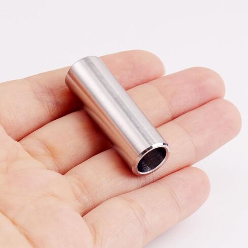 5 قطع فاصل من الفولاذ المقاوم للصدأ، فاصل معدني دائري للمسامير والقضبان، جلبة لولبية بلمسة نهائية سادة (5، 3/8 بوصة × 1/2 بوصة × 1-1/2 بوصة) in Kuwait