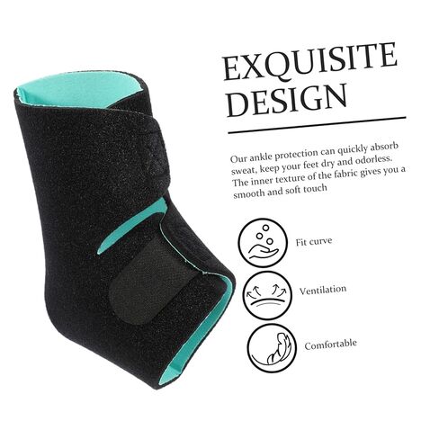 Adjustable Ankle Protector Sleeve Breathable Compression Ankle Wrap for Sports Running Fitness Comfortable Support Flexible Design for Athletes in Saudi Arabia