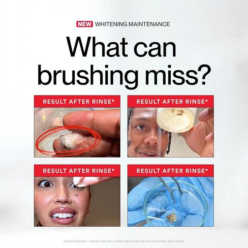 Hismile iD Stain Whitening Mouthwash, Gunk Removing Mouthwash for Fresh Breath, Hydrogen Peroxide Mouthwash to Promote Whiter Teeth, Peroxide Rinse with Essential Oils 237ml in Kuwait