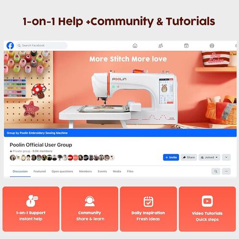 EOC02 Sewing Machine,Computerized Full Featured Machine Sewing with 200 Stitches,7 Feet,LCD Display,Wide Table,Sewing Machine for Beginners,(EOC2720) in Kuwait