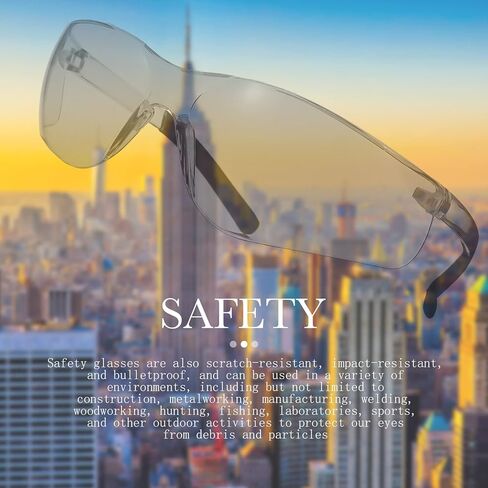 Queekay 20 Pcs Safety Glasses for Men and Women Anti-fog Proof Eye Goggles Scratch Impact and UV Protection for Lab Science(Gray) in Saudi Arabia
