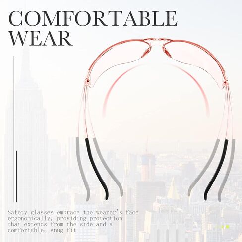 Queekay 24 Pairs Safety Glasses Unisex Anti Scratch Protective Goggles Impact Resistant Lens Eyewear in Saudi Arabia