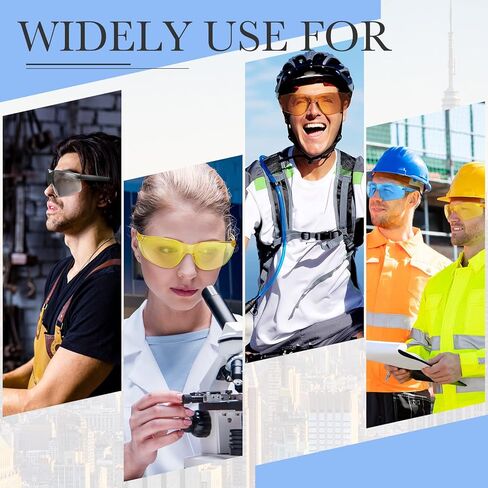 Queekay 24 Pairs Safety Glasses Unisex Anti Scratch Protective Goggles Impact Resistant Lens Eyewear in Saudi Arabia