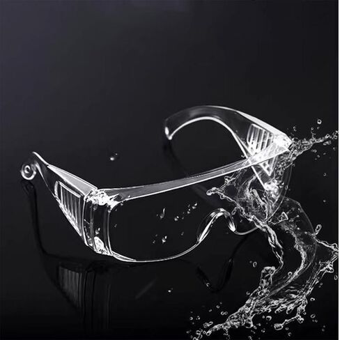 زوجان من النظارات الواقية المقاومة للغبار والرذاذ للاستخدام في البناء والمختبر والكيمياء. in Kuwait