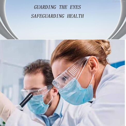 زوجان من النظارات الواقية المقاومة للغبار والرذاذ للاستخدام في البناء والمختبر والكيمياء. in Kuwait