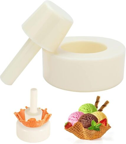 Crispy Waffle Cone Maker, Plastic Ice Cream Maker Cone Roller Forming Tool Waffle Cone Shaper Pastry Ice Cream Waffle for Kitchen (#2) in Saudi Arabia