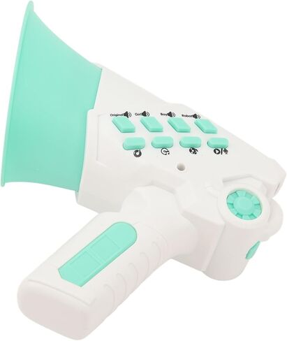 Funny Voice Changer Amplified Megaphone Toy for Kids, Perfect for Costumes and Playtime, Light Green Plastic, Battery Operated in Saudi Arabia