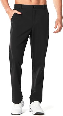 NORTHYARD Men's Golf Pants Stretch Work Dress Pant 30"/32"/34" Quick Dry Lightweight Casual Flat Front Trouser with Pockets in Saudi Arabia