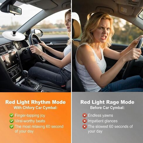 Car Cymbal Air Vent Mini Drum Set - Premium Sound Compact Durable Car Accessory for Drummer Music Lovers Gift, Ideal for Stationary Vehicle Jam Sessions in Saudi Arabia