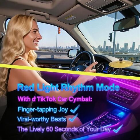 صنج تصادم السيارة - اجعل القيادة ممتعة! سهل التركيب، جيد لقارعي الطبول ومحبي الموسيقى، ذهبي in Kuwait