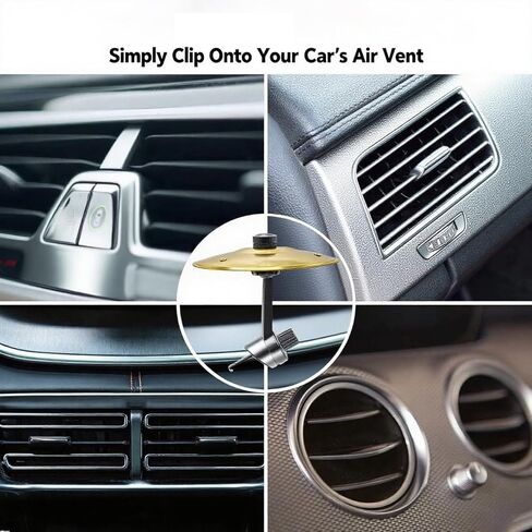 صنج تصادم السيارة - اجعل القيادة ممتعة! سهل التركيب، جيد لقارعي الطبول ومحبي الموسيقى، ذهبي in Kuwait