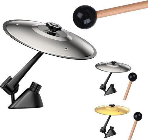 2PCS Car Cymbal Air Vent, Car Drum Cymbal Air Vent Clip, Mini Metal Crash Cymbal Air Vent Clip, for Fun Accessory for Drummers and Music Lovers, Fits Most Vehicles,with Drum Stick in Saudi Arabia