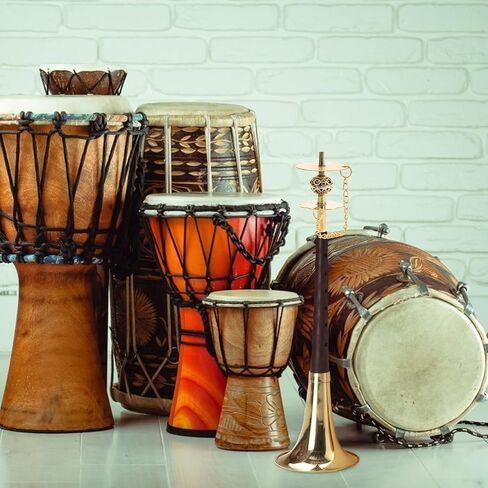 Copper Suona Core Hollow Flower Suona Disk Metal Trumpet Pole Core Musical Instrument Supply for Repair and Replacement in D Key in Kuwait