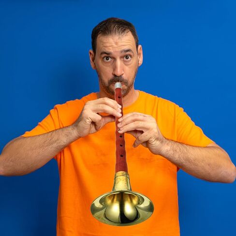 D Key Suona Wind Instrument Red Sandalwood Ethnic Chinese Horn with Plastic Reed Traditional Folk Music Instrument Suitable for Students and Entry-level Players Random Color in Kuwait