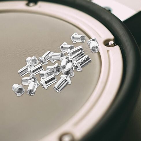 SUPVOX 20Pcs Drum Swivel Nuts M5 0.59In Inner Diameter Replacement Tom Lug & Snare Drum Accessories Floor Supply in Saudi Arabia