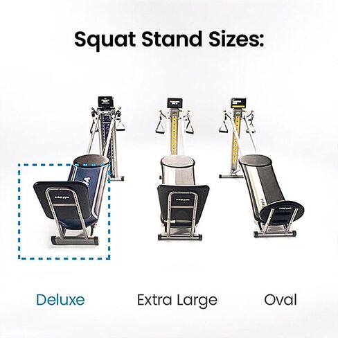 حامل القرفصاء الفاخر من توتال جيم، منصة كبيرة صديقة للمفاصل للقرفصاء الأعمق، قفزات Plyo والبيلاتس، متوافقة مع جميع نماذج الصالة الرياضية الكاملة، أسود in Kuwait