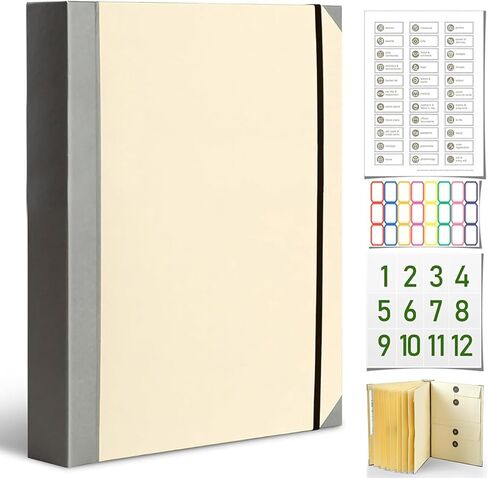 in Case I Die Binder with Labels, End of Life Planner Organizer Binder, Life Document Organizer Kit for Important Papers, Death Binder for When I Die Planning, Estate Folio Organizer for Families in Kuwait