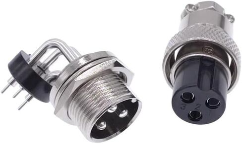 GX16 connector plug solder board socket 90 degree bent pin connector 2/3/4/5/6/7/8/9/10 pins(3pin) in Kuwait