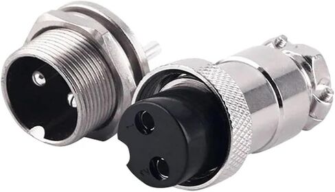 GX20 connector female plug flange socket diameter 20 mm round fast 2/3/4/5/6/7/8/9/10/12/14/15 pins(GX20 flange socket,6p) in Kuwait