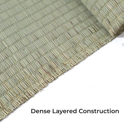 حصيرة تاتامي لقطع السيف - 5 عبوات مقاس 59 × 34.5 بوصة أهداف عشبية ملفوفة باللون الأخضر الفاتح، بناء تاتامي أوموتي قياسي ياباني لممارسة قطع اختبار الفنون القتالية وتدريب الدوجو in Kuwait