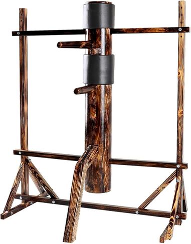 ارتفاع قابل للتعديل لجناح Chun Dummy Mook Yan Jong IP Man لتدريب الهدف الخشبي مع حامل الإطار in Kuwait