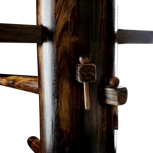 ارتفاع قابل للتعديل لجناح Chun Dummy Mook Yan Jong IP Man لتدريب الهدف الخشبي مع حامل الإطار in Kuwait