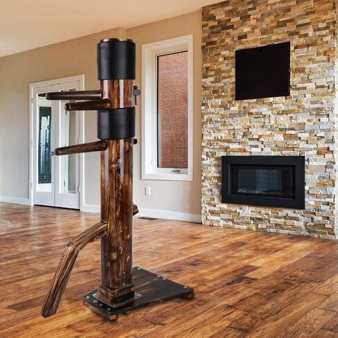 ارتفاع قابل للتعديل لجناح Chun Dummy Mook Yan Jong IP Man Wood Training Target بني داكن in Kuwait