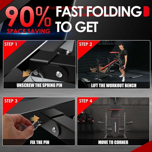 OPPSDECOR 900LBS All in One Weight Bench Set with Squat Rack Adjustable Workout Bench with Leg Developer Preacher Curl Rack Fitness Strength Training Bench for Home Gym in Saudi Arabia