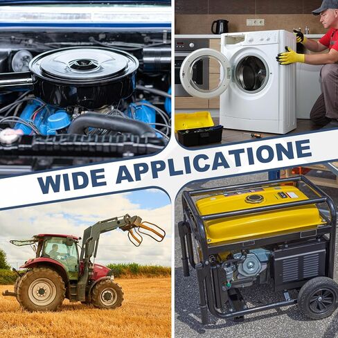 uxcell 2Pcs Oil Seal, 20x34x7mm TC Nitrile Rubber Double Lip Cover with Hook Kit and Spring for Mechanical Automobile Bearing Shaft, Black in Kuwait