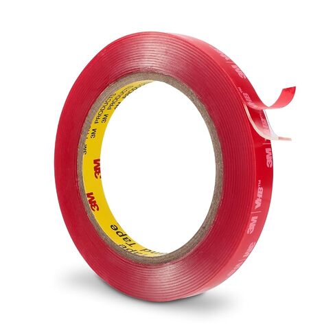 3M Tape Double Sided Tape 0.5''x15.4Ft Clear, Heavy Duty Mounting Tape 4910 Adhesive Waterproof Foam Tape for Car Home Office Decorative Automotive Trim Nameplate Indoor Outdoor, 0.04in Thick in Kuwait