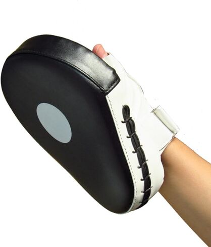 Boxing Hand Pads and Kickboxing Strike Shield Thickened Training Focus Mitts for Muay Thai Taekwondo Martial Arts Practice Black and White Hand Targets in Saudi Arabia