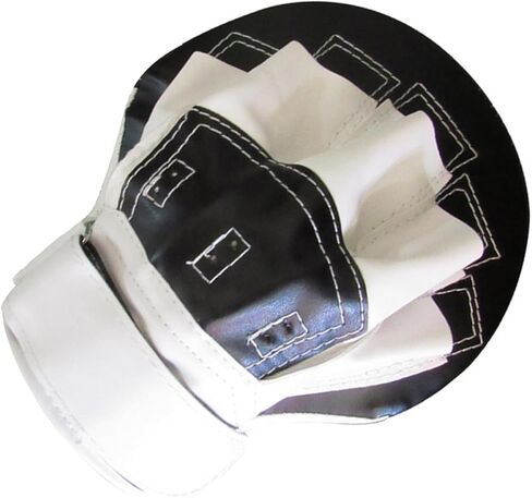 Zerodeko Focus Mitts Boxing Pads Curved Hand Targets Thickened Black and White Hand Pads for Karate Kickboxing Muay Thai Training Sparring Gloves for Adults in Saudi Arabia